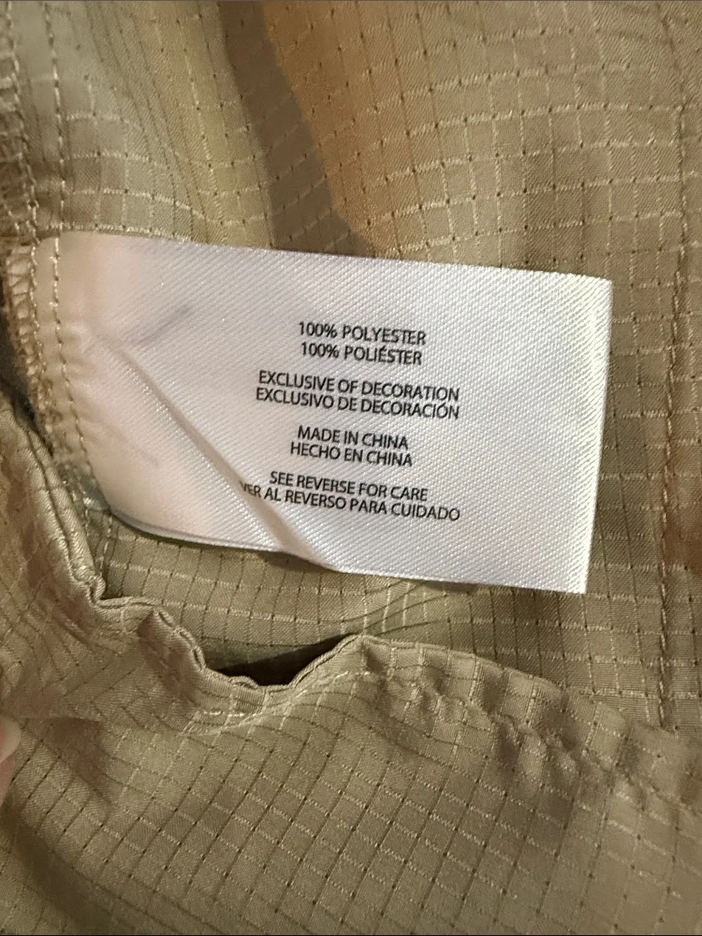 Banana Republic Men's Slim Chinos in Beige 34 x 32 Extra Side Zipper Pocket